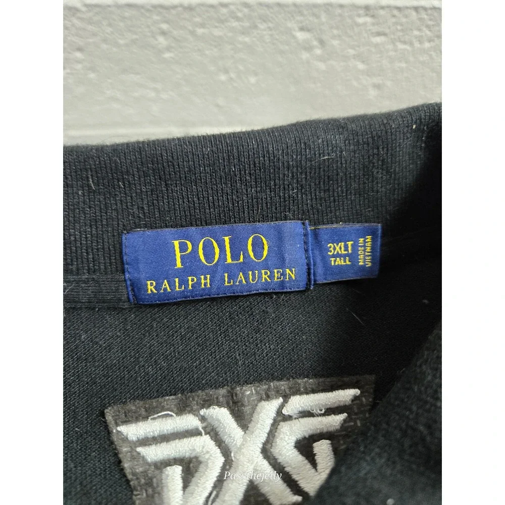 Polo Ralph Lauren Shirt Mens 3XLT PXG‎ Black Short Sleeve Parsons Extreme Golf